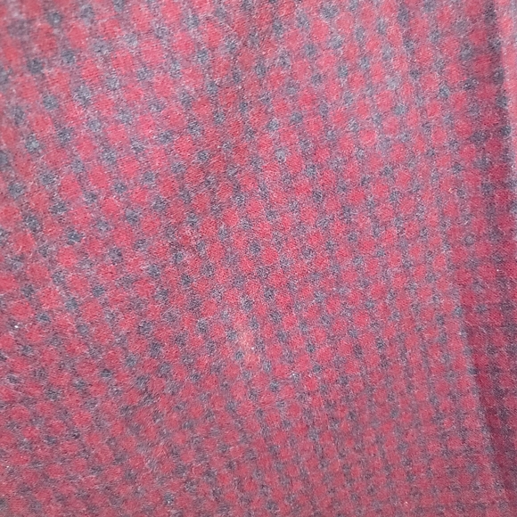 Eddie Bauer maroon plaid vintage wrap maxi dress with pockets Size large - Picture 14 of 14